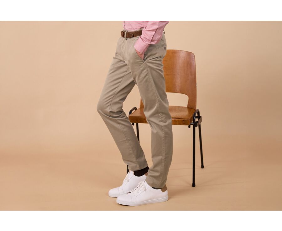 Pantalon chino homme - Olive Clair - NIGEL II