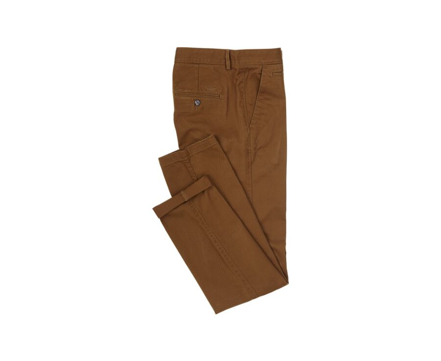 Pantalon chino homme Caramel Foncé - NIGEL II