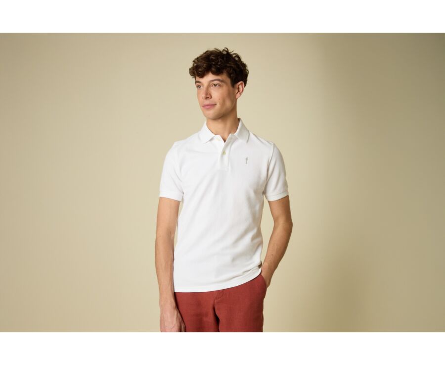 Polo Blanc homme - ANDY II