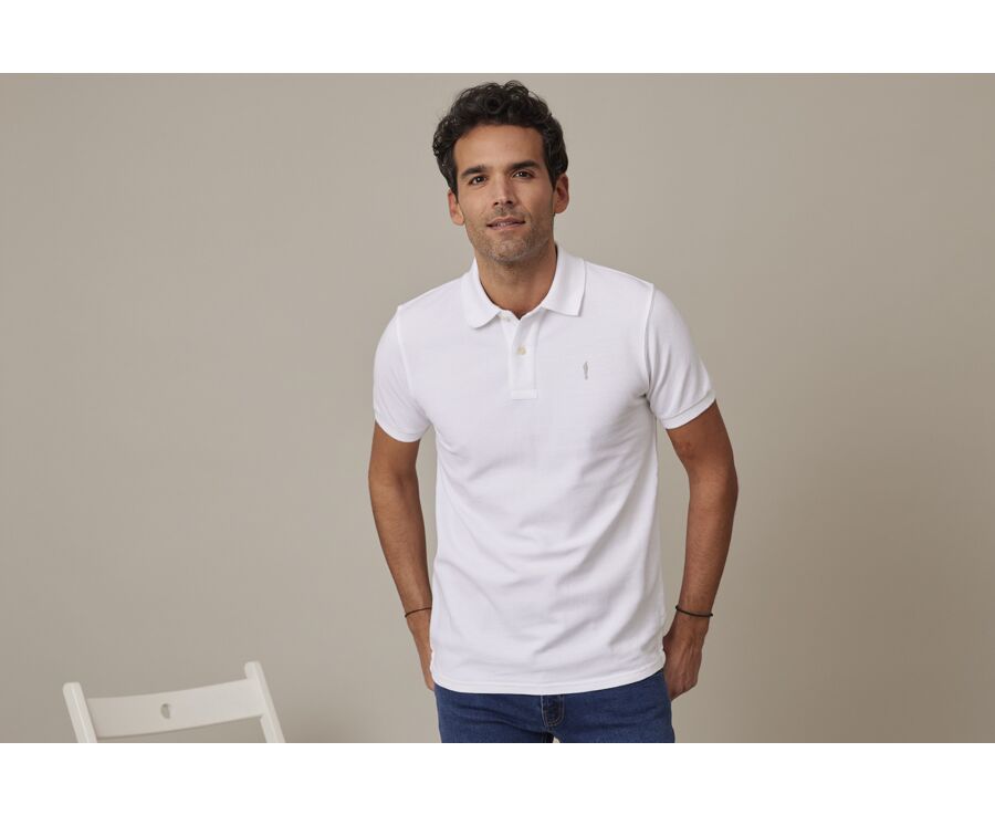 Polo Blanc homme - ANDY II