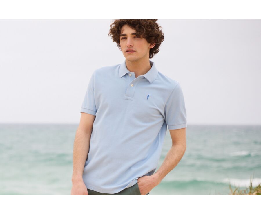 Polo Bleu Ciel homme - ANDY II