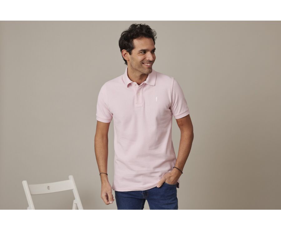 Polo Rose Pâle homme - ANDY II