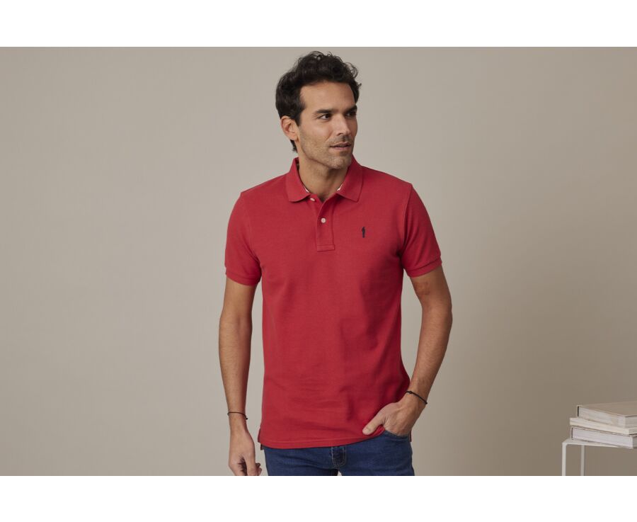Polo Rouge Basque homme - ANDY II