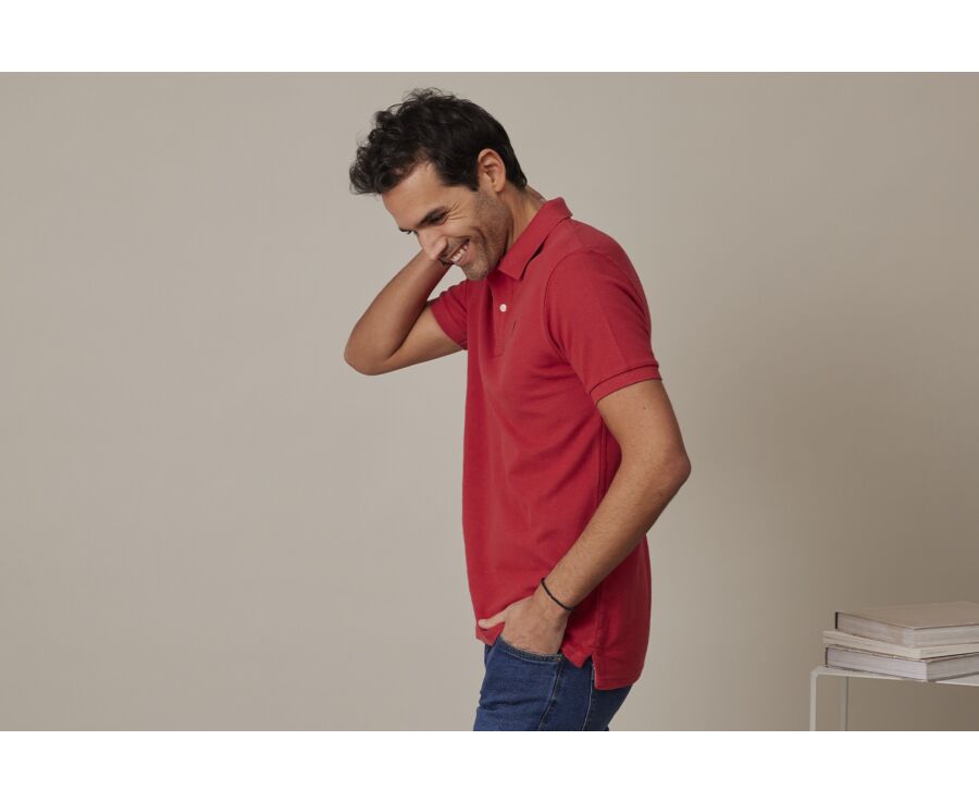 Polo Rouge Basque homme - ANDY II