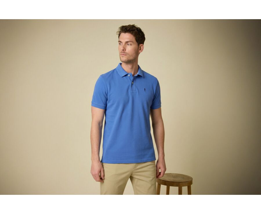 Polo Bleu Denim homme - ANDY II