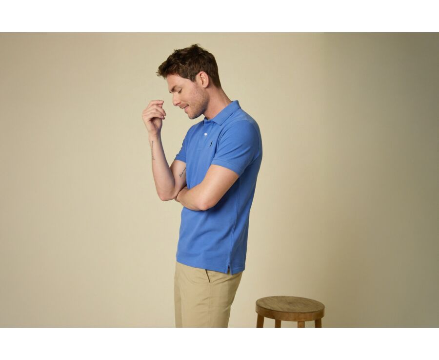 Polo Bleu Denim homme - ANDY II