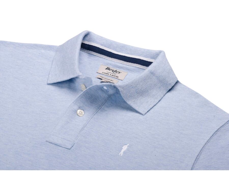 Polo homme - Bleu Ciel Chiné - ANDY II