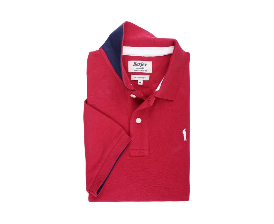 Polo homme Rouge Sombre - ANDY II