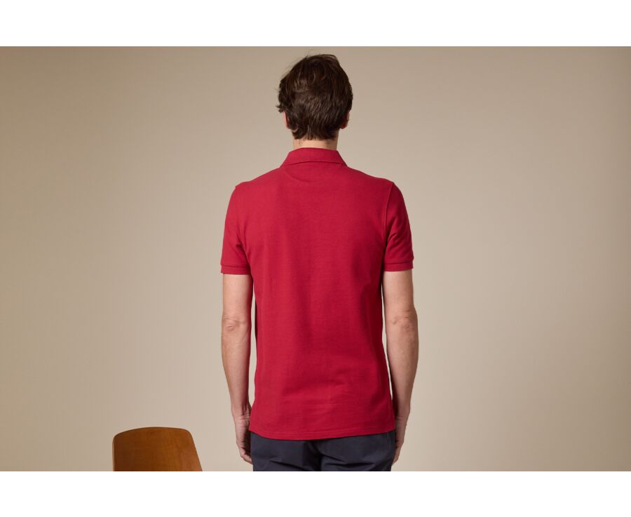 Polo homme Rouge Sombre - ANDY II