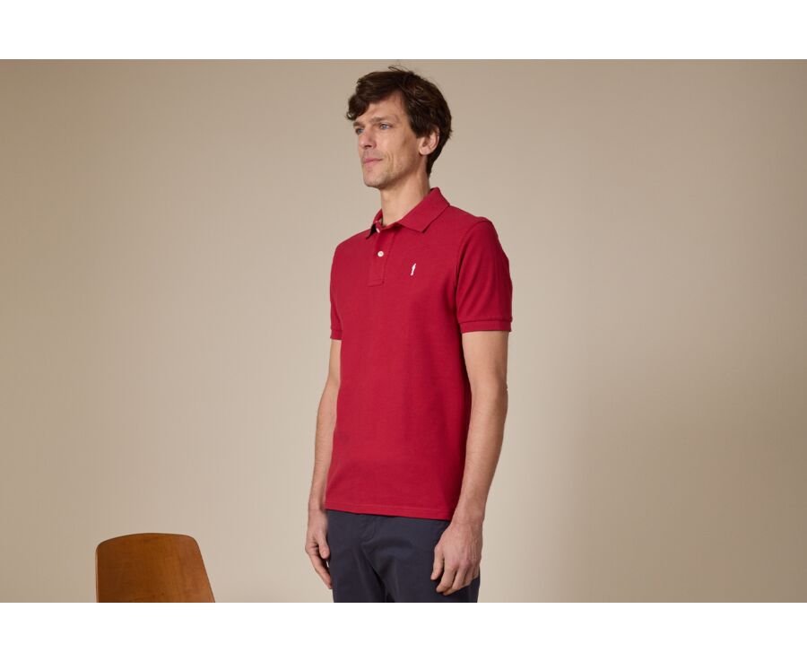 Polo homme Rouge Sombre - ANDY II