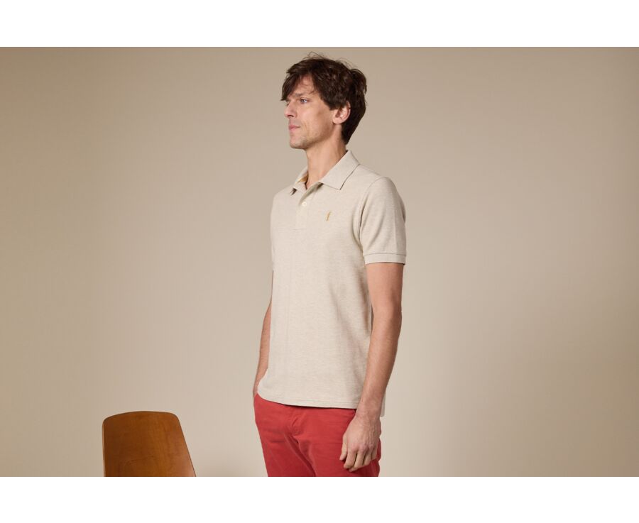 Polo homme Beige Chiné - ANDY II