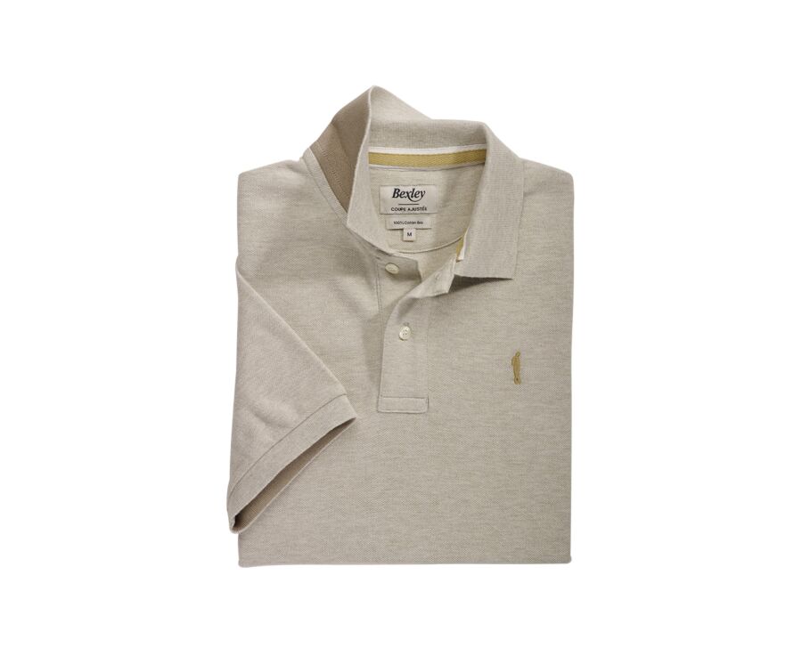 Polo homme Beige Chiné - ANDY II
