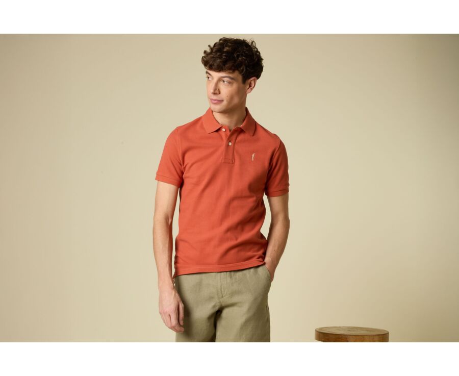Polo homme - Rouille - ANDY II