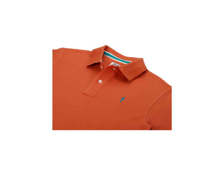 Polo homme Orange Foncé - ANDY II