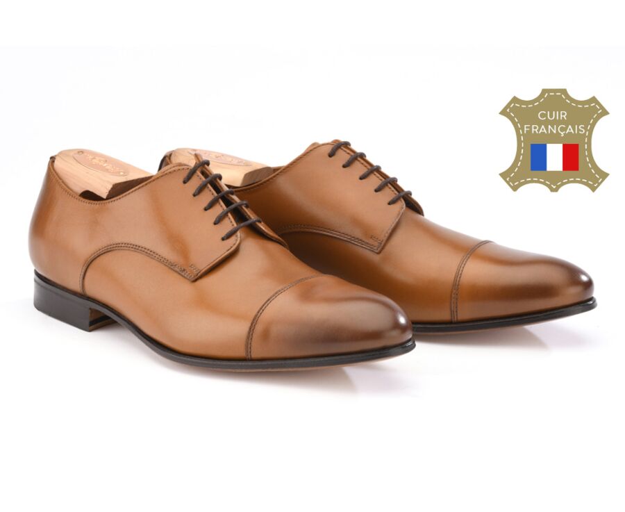 Derbies homme Gold Patiné semelle cuir - DURRINGTON