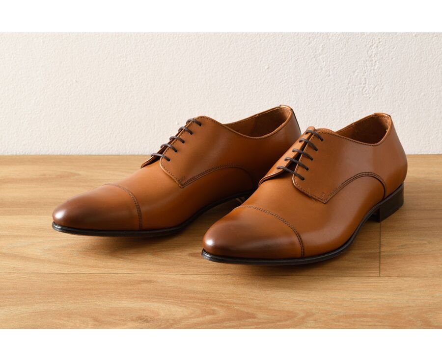 Derbies homme Gold Patiné semelle cuir - DURRINGTON