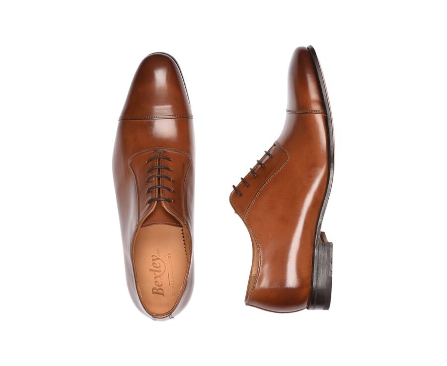 Richelieu homme Châtaigne Patiné semelle cuir - RINGWOOD