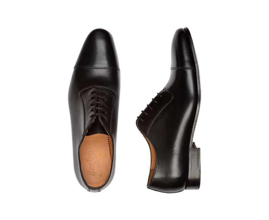 Richelieu homme Noir semelle cuir - RINGWOOD