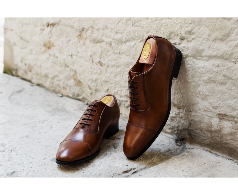 Richelieu homme Cognac Patiné  - RINGWOOD