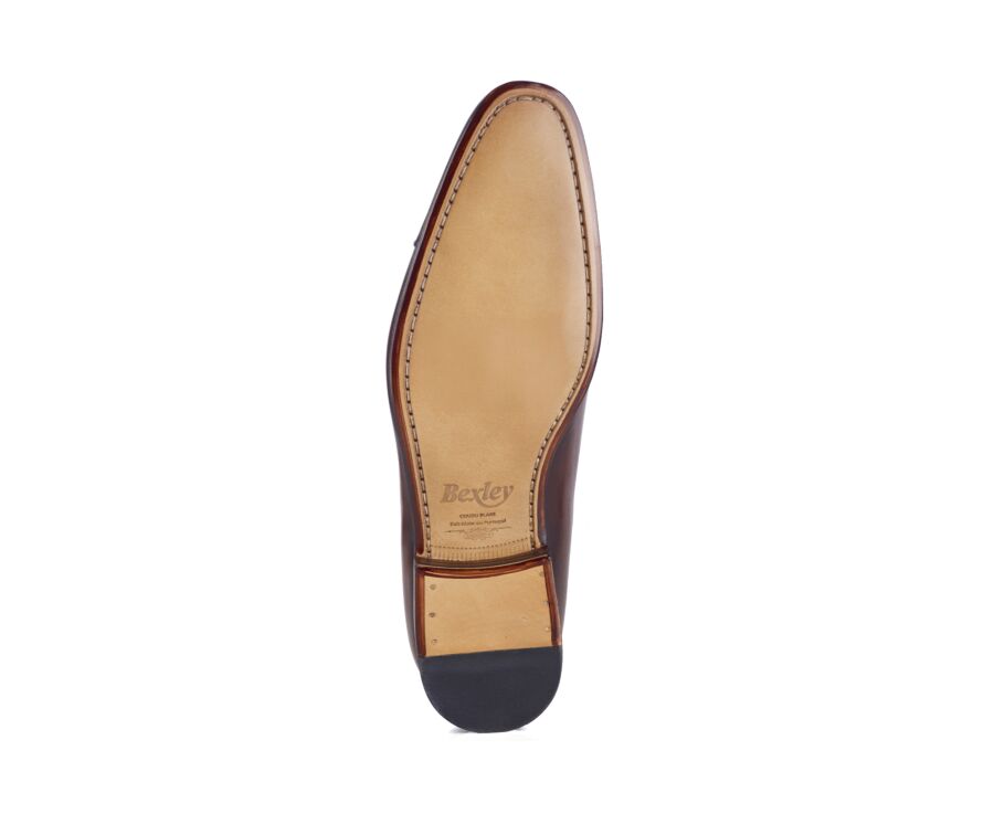 Richelieu homme chocolat patiné en cuir - RINGWOOD