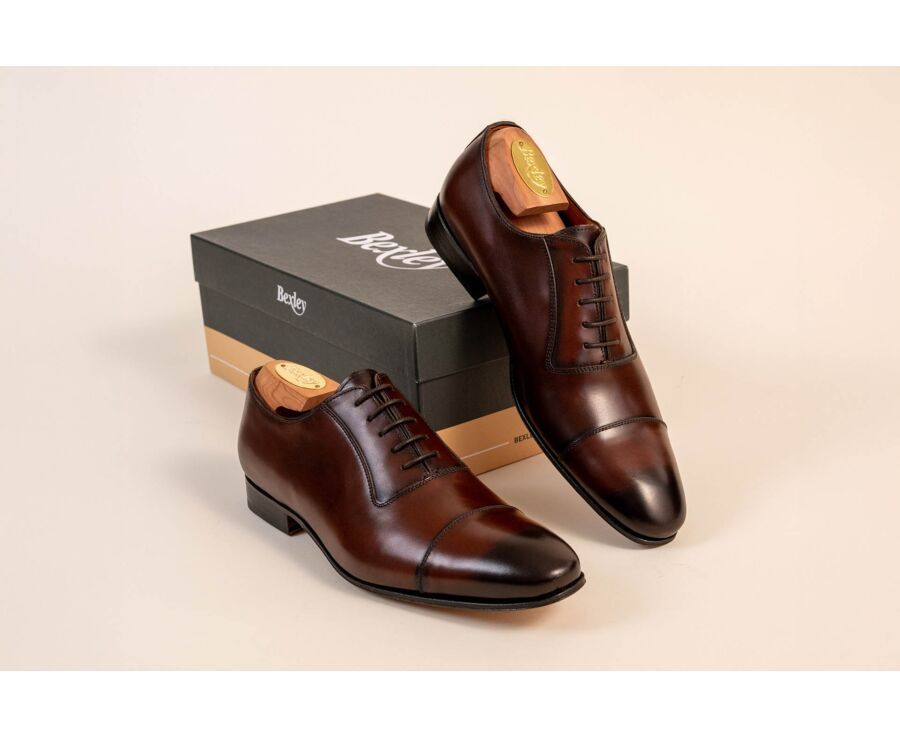 Richelieu homme chocolat patiné en cuir - RINGWOOD