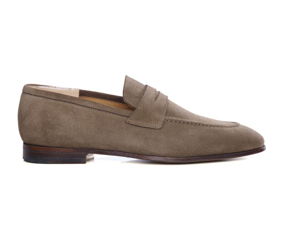 Mocassin homme Velours Cognac - BRIONE