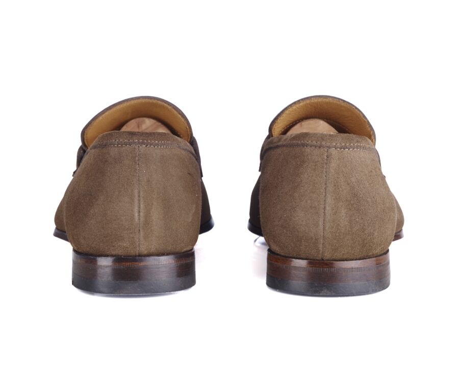 Mocassin homme Velours Cognac - BRIONE
