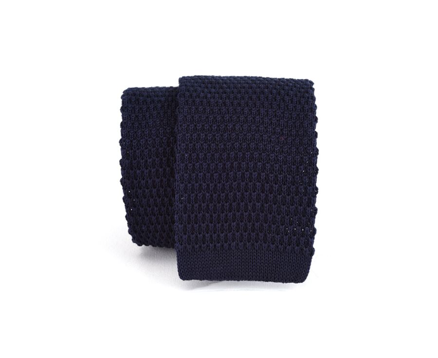 Cravate tricot homme Marine