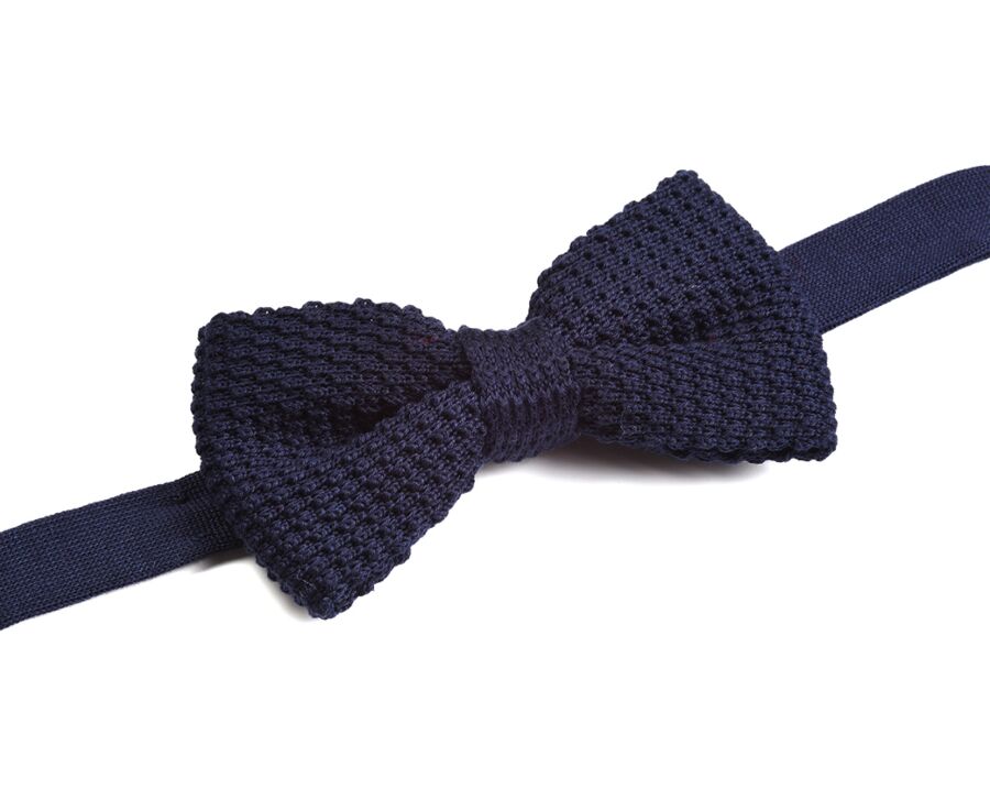 Noeud Papillon homme Tricot Marine