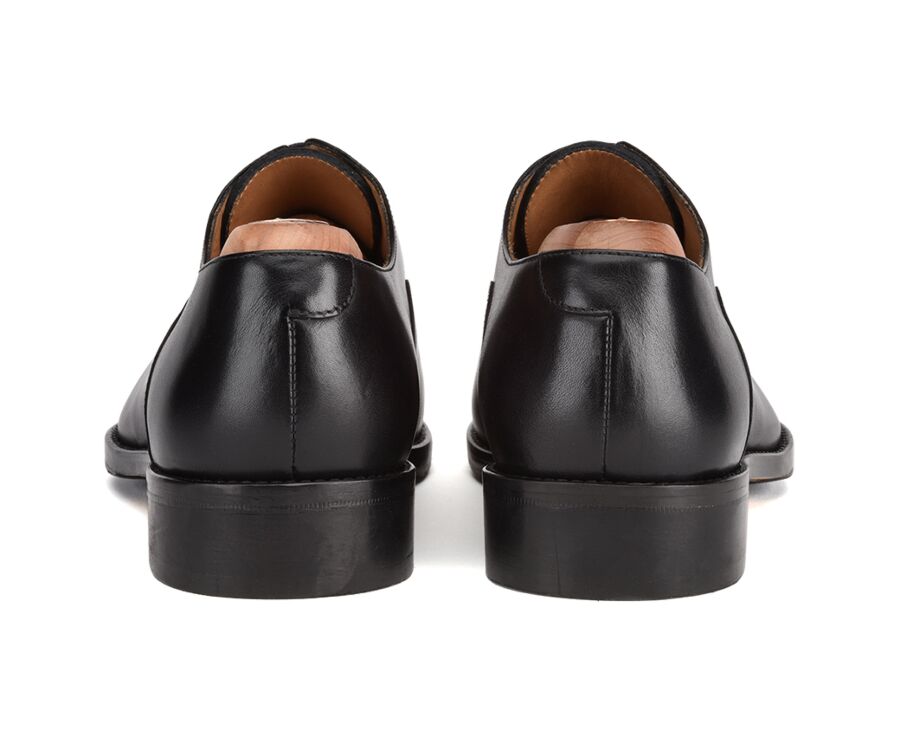 Richelieu homme Noir semelle cuir avec patin - BRACKLEY PATIN