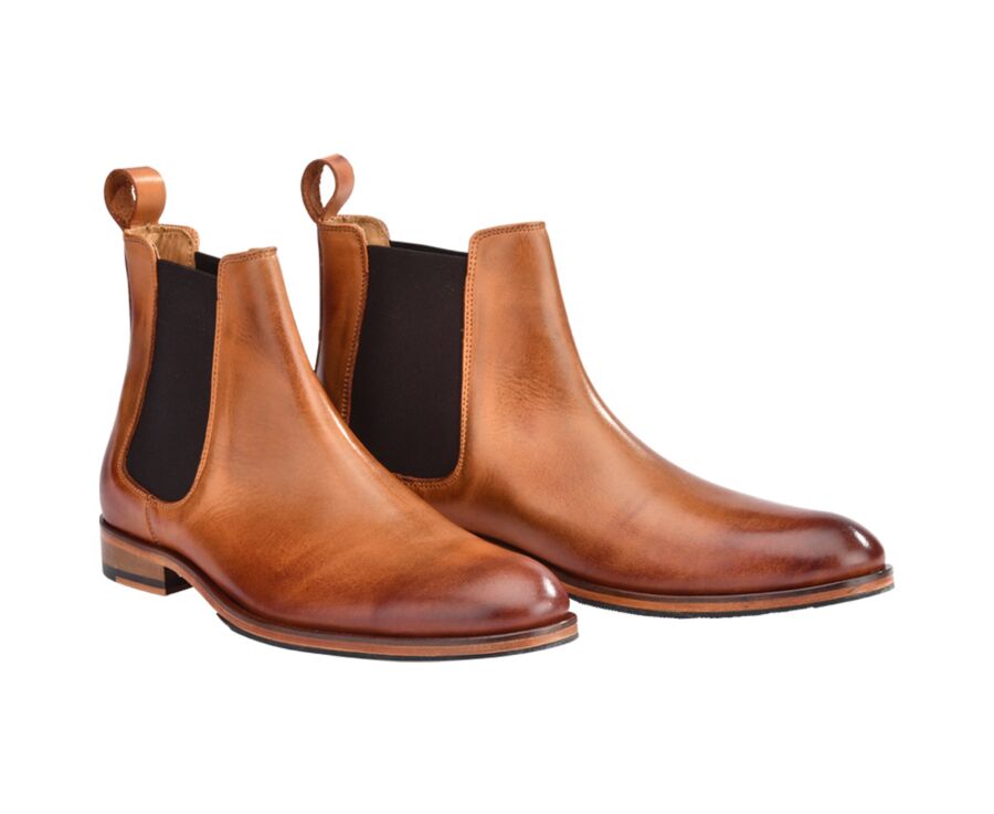 Chelsea boots homme Châtaigne Patiné - DAWSON II PATIN
