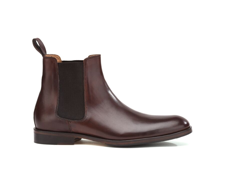 Chelsea boots homme Chocolat - DAWSON II PATIN