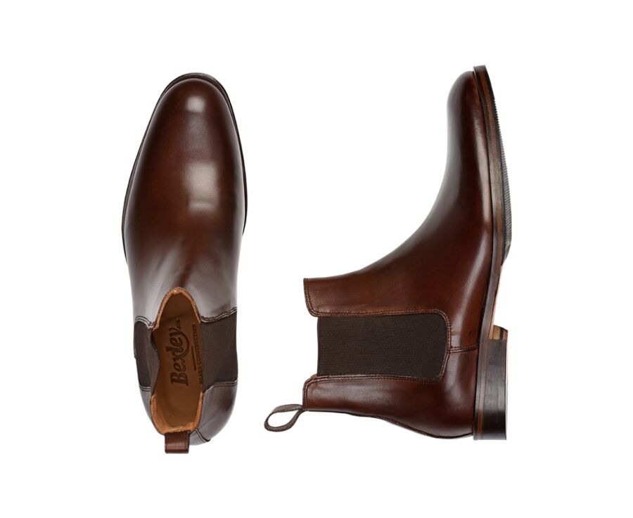 Chelsea boots homme Chocolat - DAWSON II PATIN