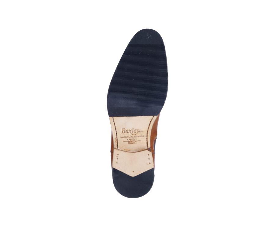 Chelsea boots homme Cognac Patiné - DAWSON II PATIN