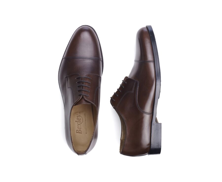 Derbies homme Chocolat semelle cuir avec patin - MAYFAIR CLASSIC PATIN