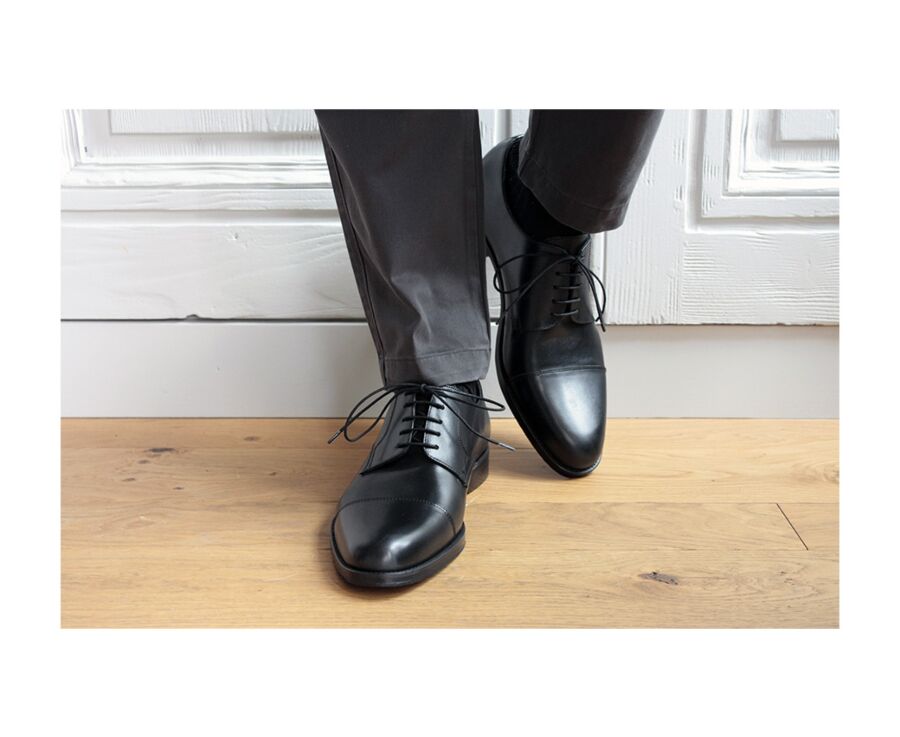 Derbies homme Noir semelle cuir avec patin - MAYFAIR CLASSIC PATIN