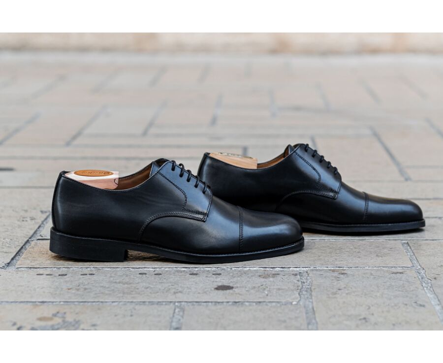 Derbies homme Noir semelle cuir avec patin - MAYFAIR CLASSIC PATIN