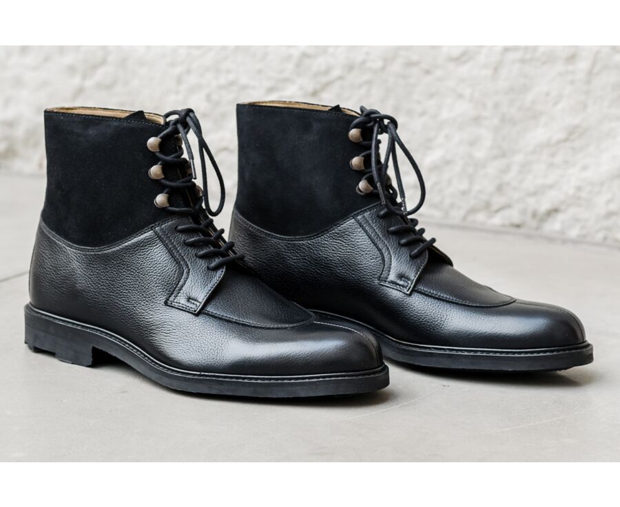 Boots homme Noir Grainé - KENT HIGH GOMME COUNTRY