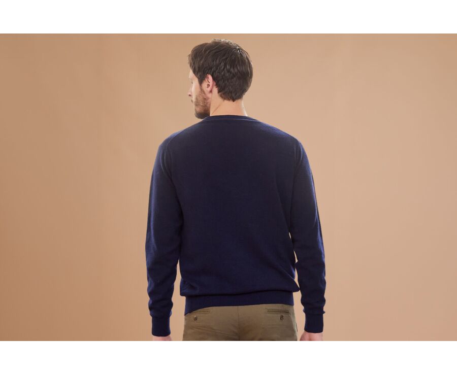 Pull homme laine col rond Navy - CONAN
