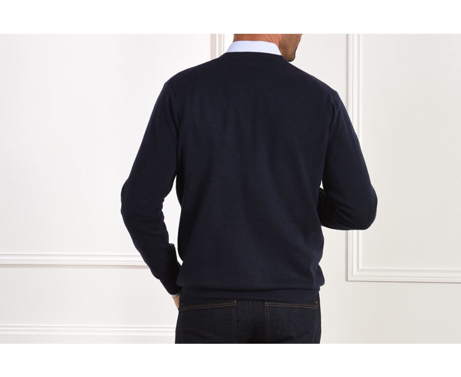 Pull homme laine col rond Navy - CONAN