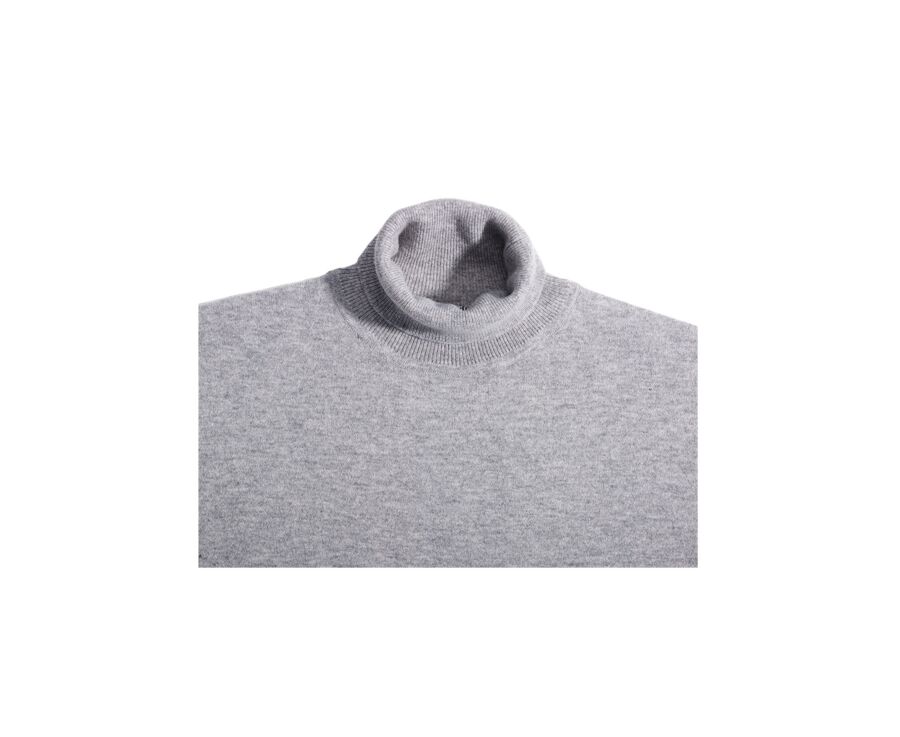 Pull laine homme col roulé Gris Chiné - EMERIC