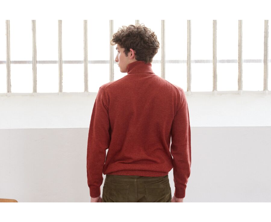 Pull col roulé homme laine Epine Chiné - EMERIC
