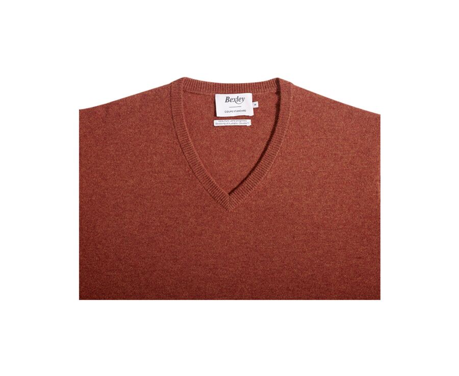 Pull homme laine col V Epice Chiné - ELIAN