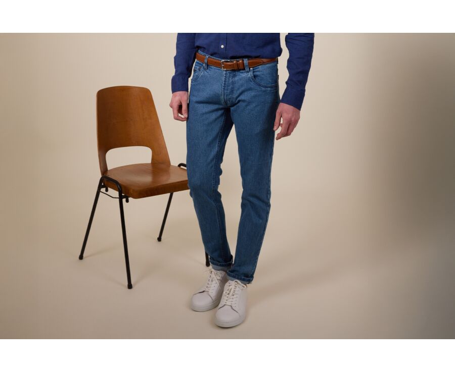Jean homme Denim Clair Slim - RIDLEY