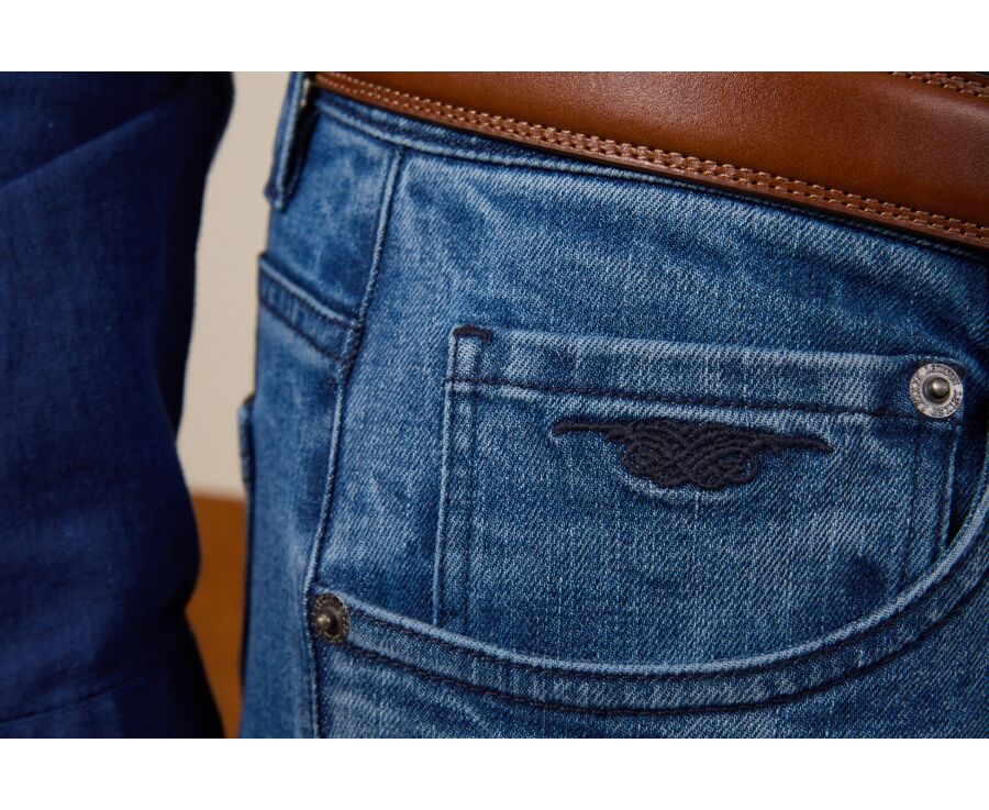 Jean homme Denim Clair Slim - RIDLEY