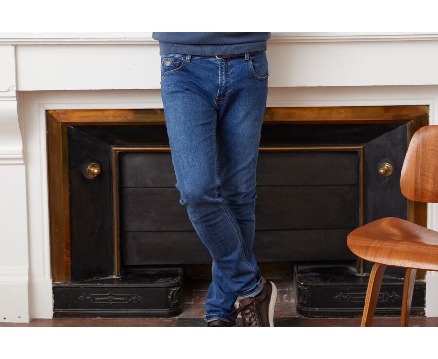 Jean homme Denim Stone Slim - RIDLEY