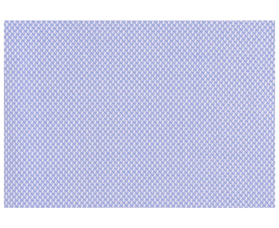 Chemise coton twill bleue - Col italien - CLAUDIO