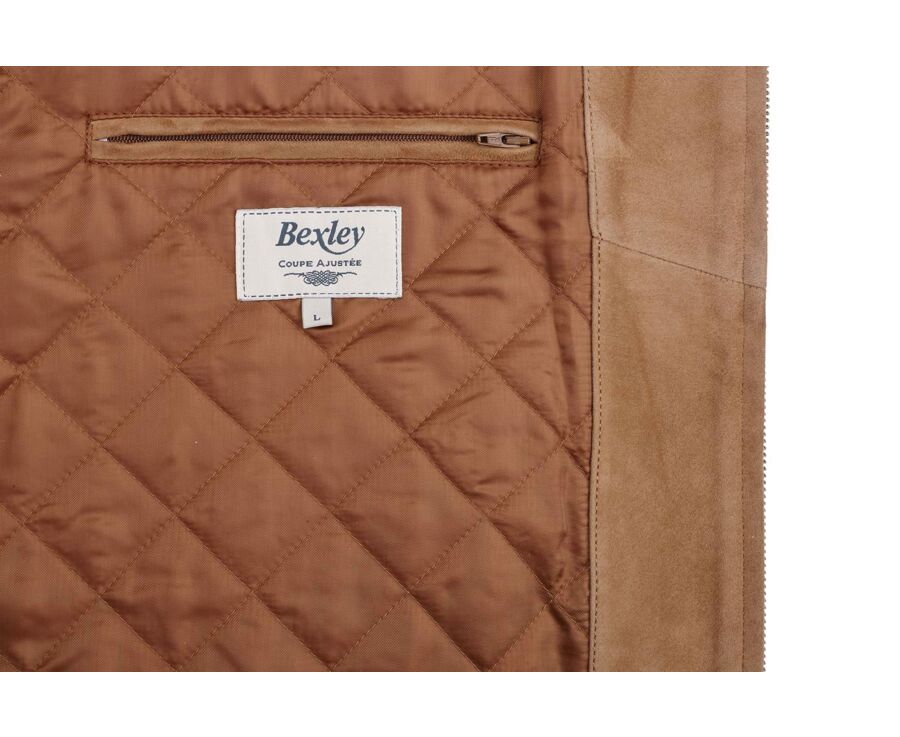 Blouson homme cuir Caramel - SEAN