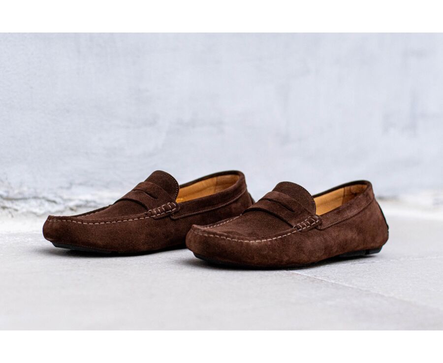 Mocassin homme été Velours Havane - SEACREST II