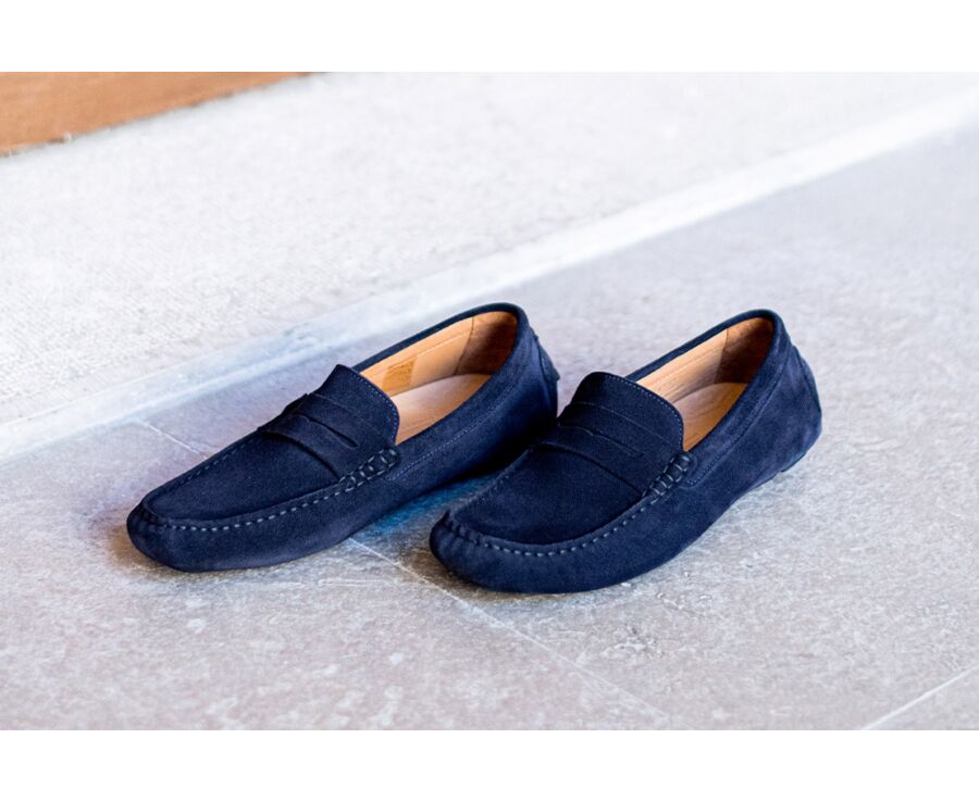 Mocassin homme été Velours Marine - SEACREST II
